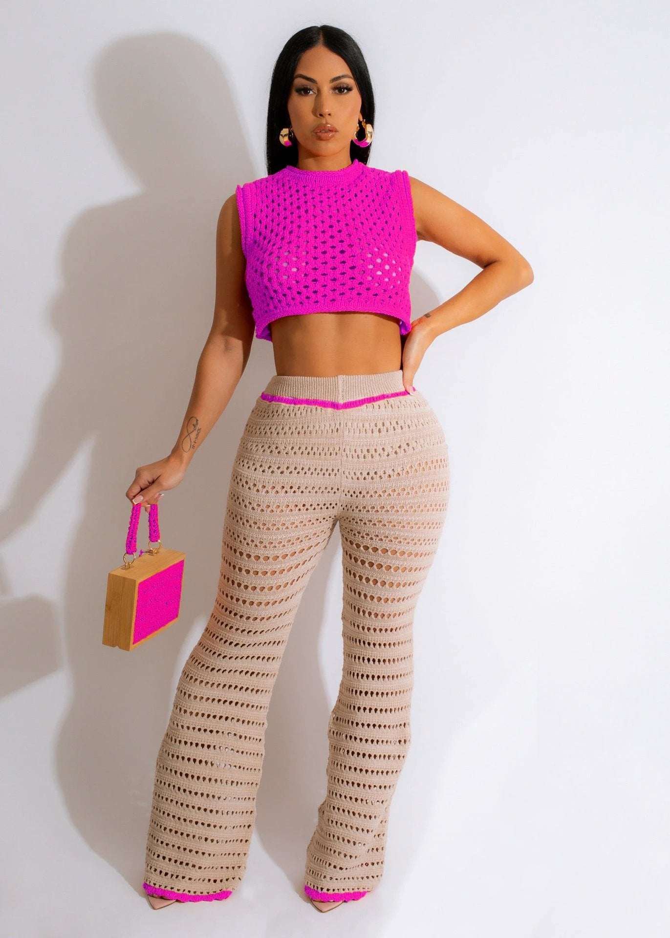 Crochet Casual set by GJG Denim