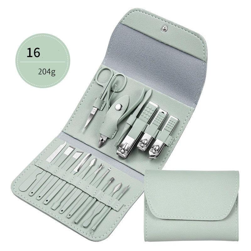 Professional Scissors Nail Clippers Set Ear Spoon Dead Skin Pliers Nail Cutting Pliers Pedicure Knife Nail Groove Trimmers by GJG Denim