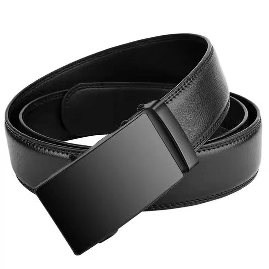 Men's High-end Genuine Leather Automatic Buckle Belt by GJG Denim