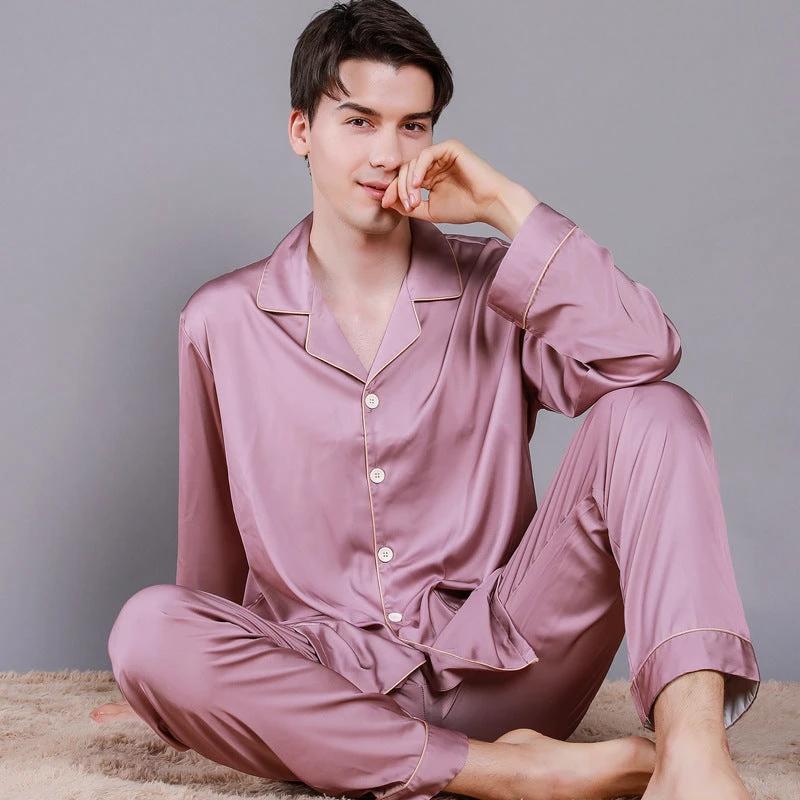 Men's Long Sleeve Pajamas by GJG Denim