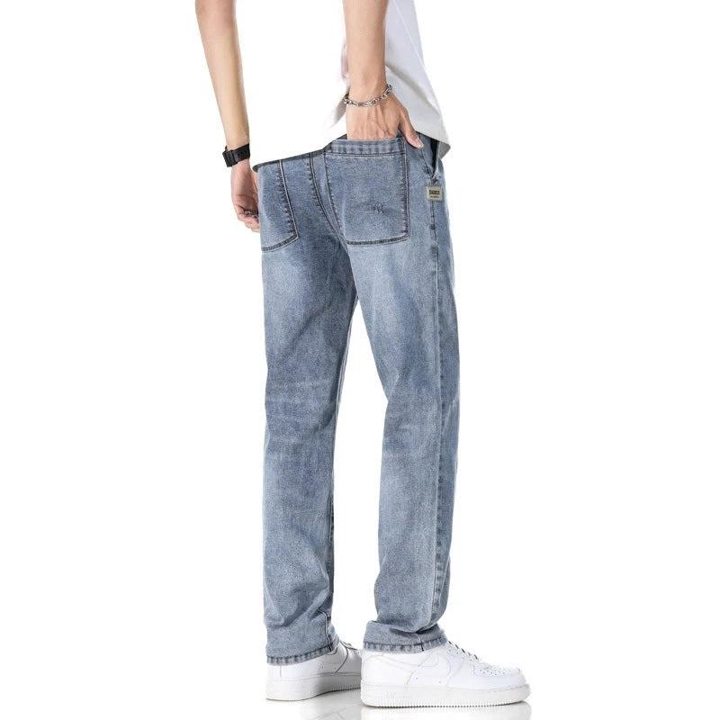 Thin Loose Light Business Straight Jeans by GJG Denim
