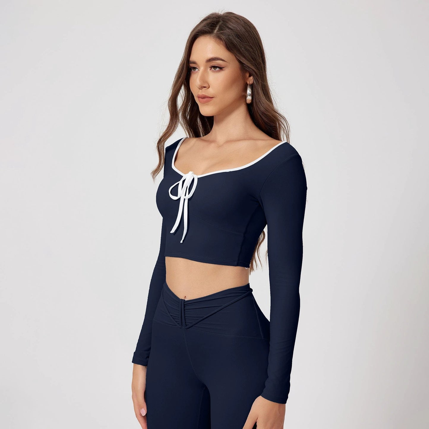 Quick-dry Casual Tops Training Running Sports Workout Clothes by GJG Denim