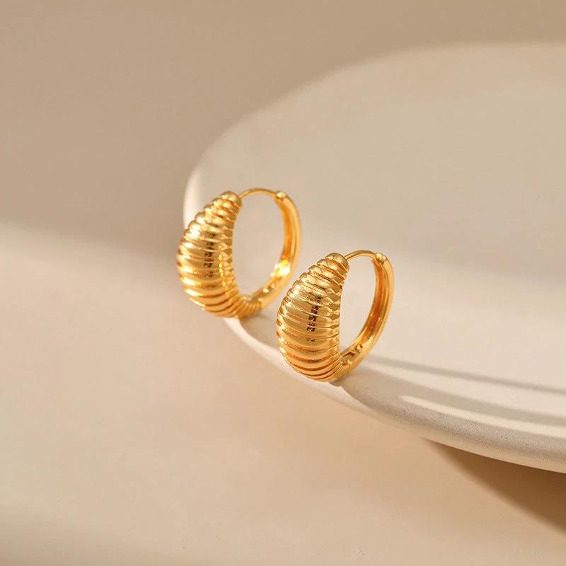 Gold Hoop Earrings,Only Self-pickup Is Supported, And The Displayed Prices Are All Self-pickup Prices by GJG Denim