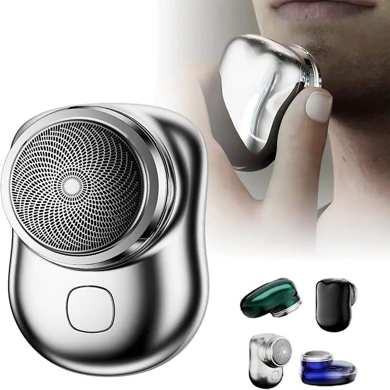 Mini Portable Face Cordless Shavers Rechargeable USB Electric Shaver Wet & Dry Painless Small Size Machine Shaving For Men by GJG Denim
