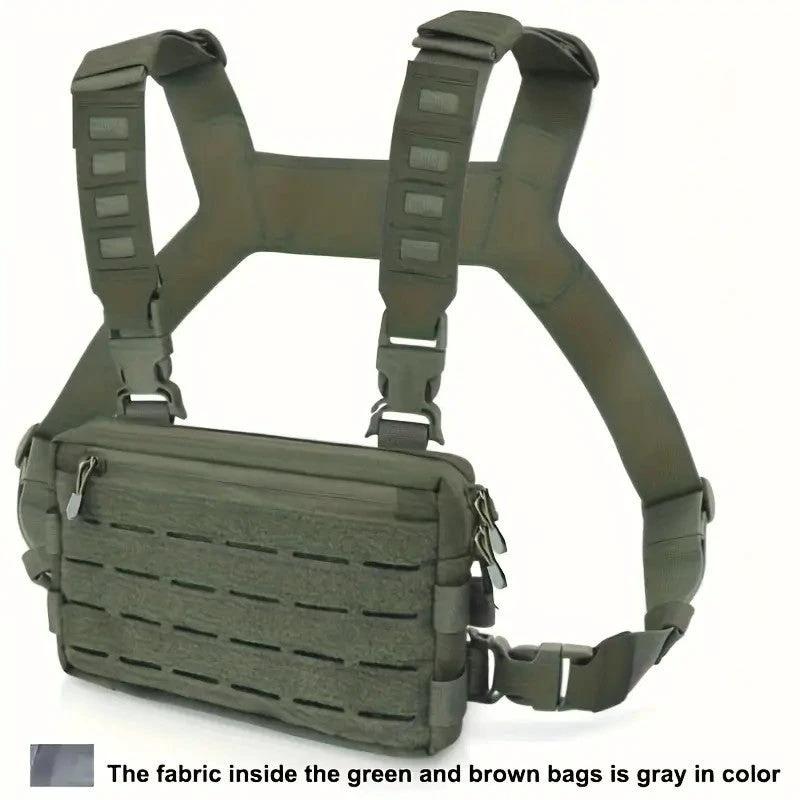 Men's Outdoor Tactics Vest Jacket Bag by GJG Denim