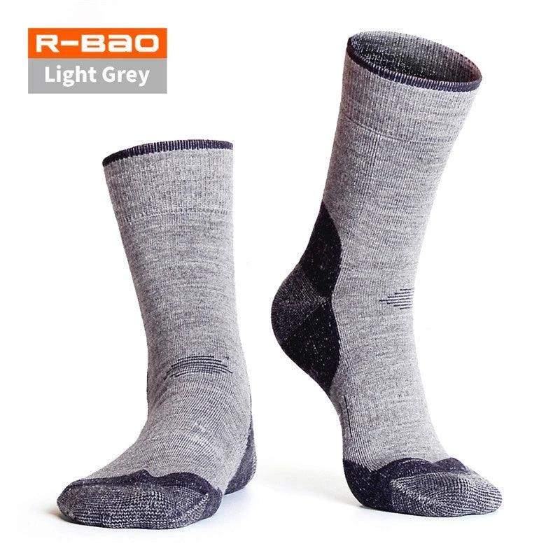 Men's Outdoor Wool Mountain Socks by GJG Denim