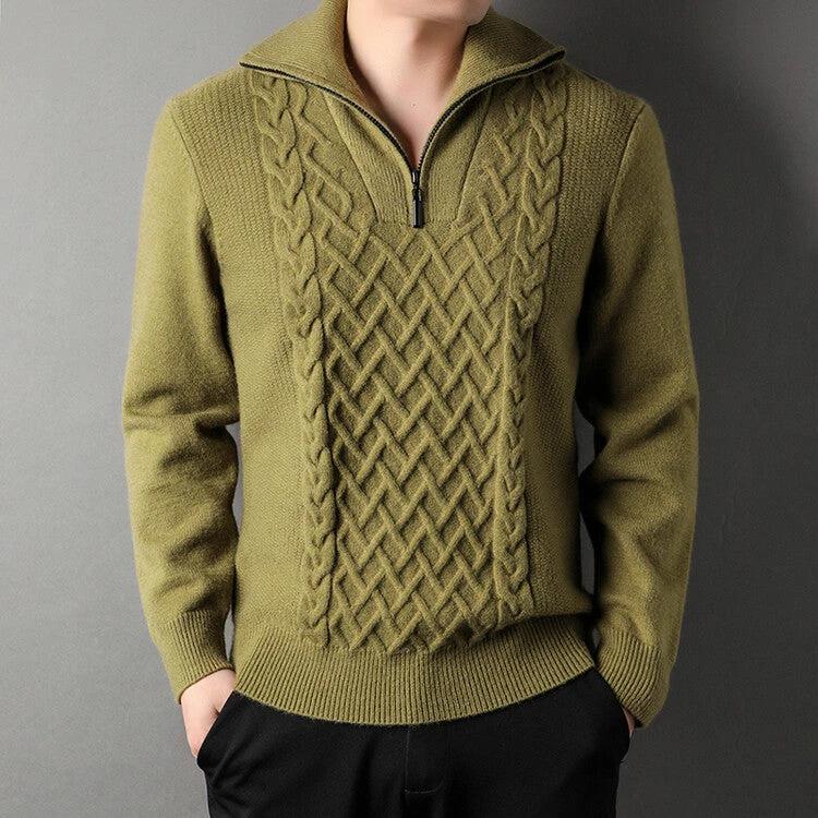 Knitwear Loose Fashionable Outerwear Men's Sweater by GJG Denim