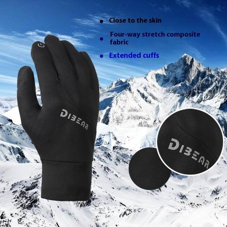 Men's Warm Keeping Anti-slip Touch Screen Gloves by GJG Denim