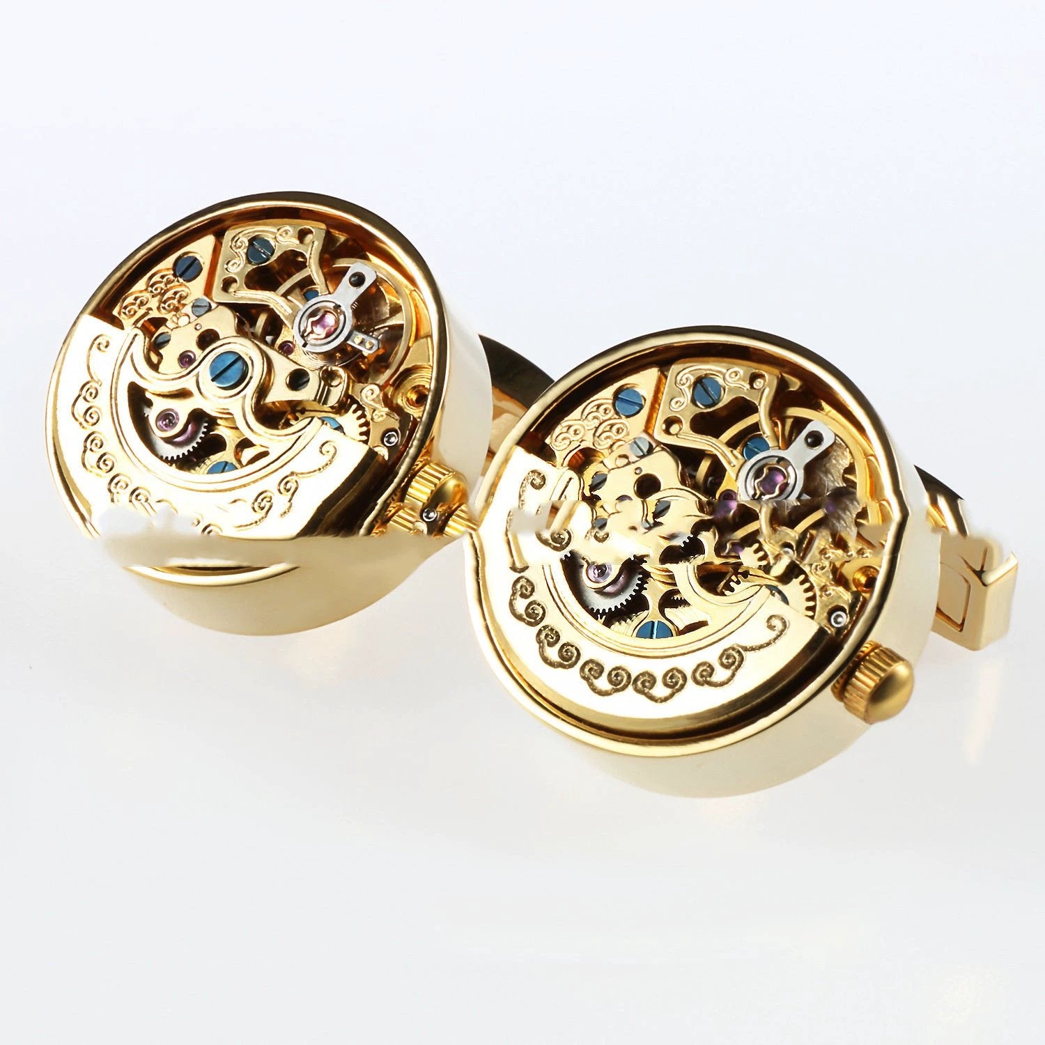 Men's High-end Movement Shirt Cufflinks by GJG Denim
