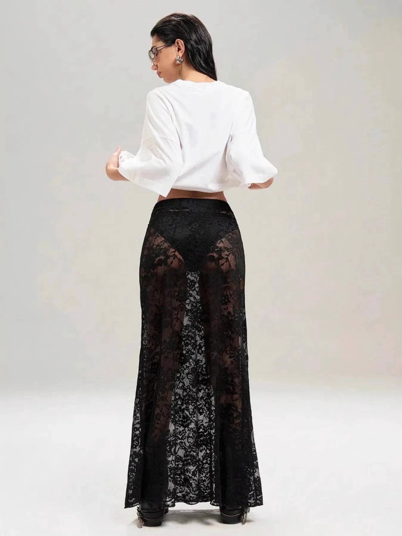 Lace Maxi Skirt by Lady Ros