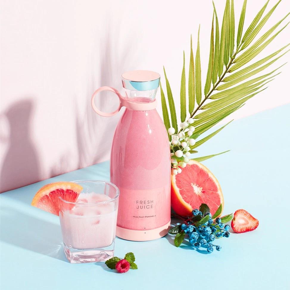 350ML Electric Juicer Blender Mixer USB Rechargeable Machine Household Portable Blender Maker Cup Kitchen Tool Kit by GJG Denim