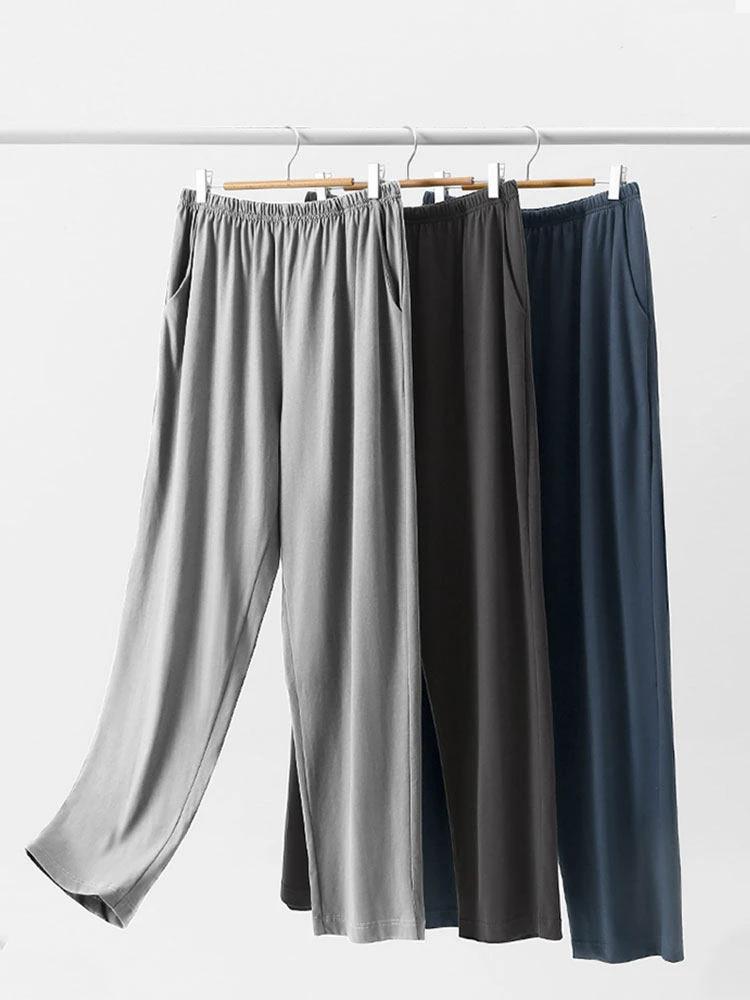 Men's Cotton Loose And Comfortable Home Pajama Pants by GJG Denim