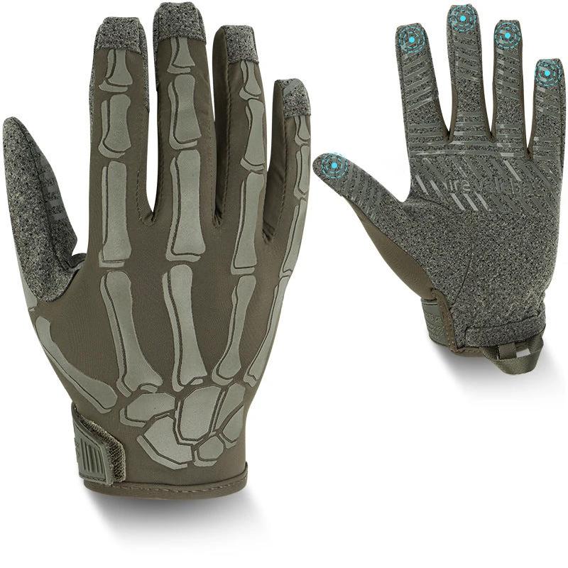 Men's Non-slip and Breathable Full Finger Touch Screen Tactical Gloves by GJG Denim