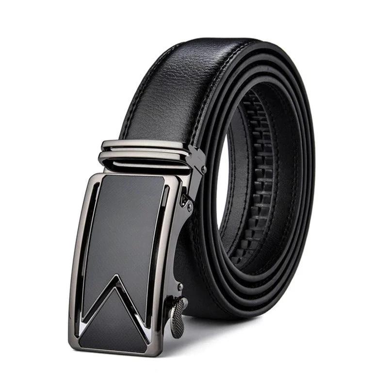 Genuine Leather Men's Comfort Click Belt by GJG Denim