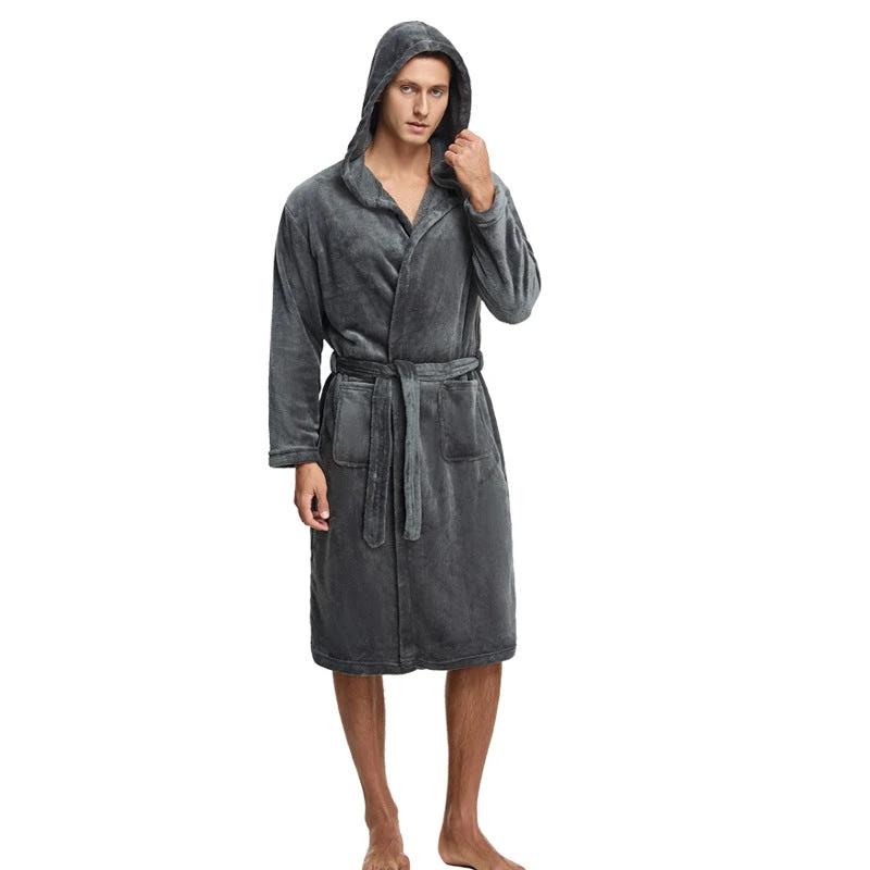 Men's Hooded Robe by GJG Denim