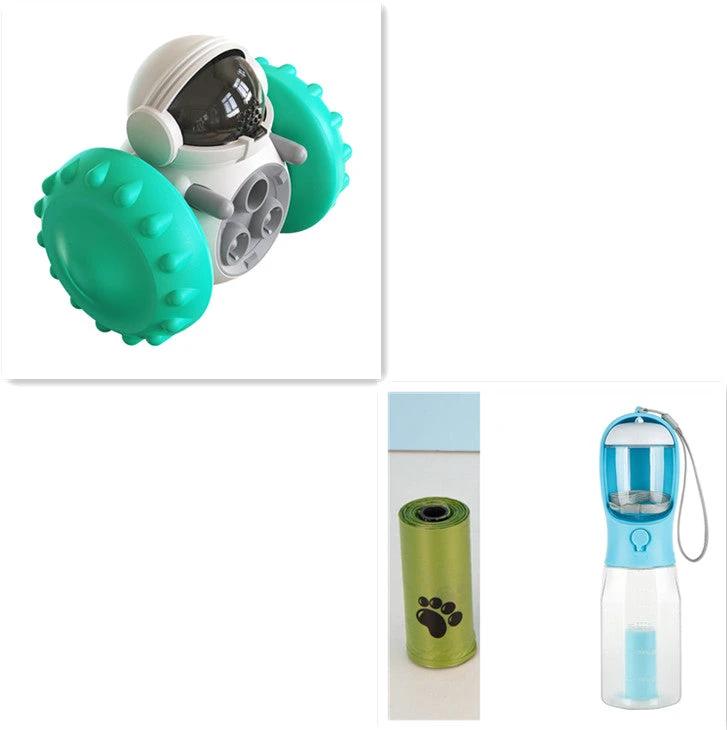 Cat And Dog Toys Slow Food Interactive Balance Car Multifunctional Fun Development Smart Pet Feeding Dog Toy Car Pets Products by GJG Denim