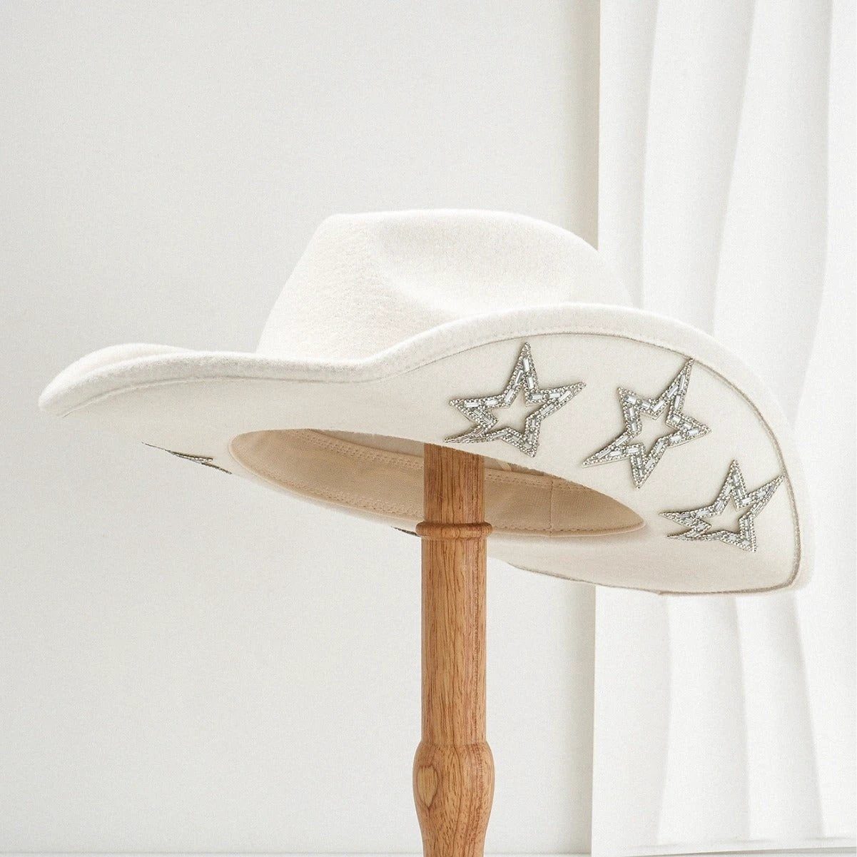 Woolen Felt Western Denim Top Hat Party Hat by GJG Denim