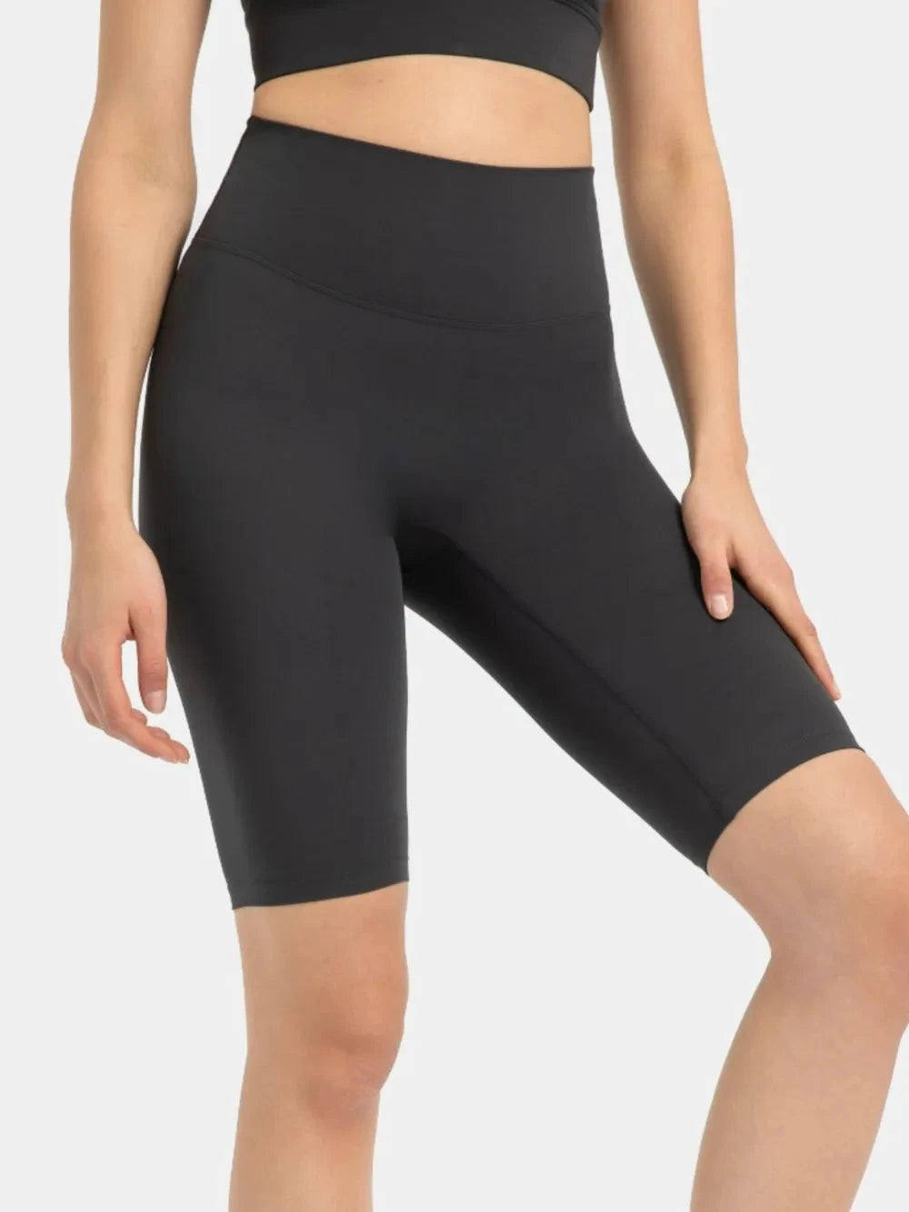 Millennia High Rise Wide Waistband Active Shorts by Lady Ros