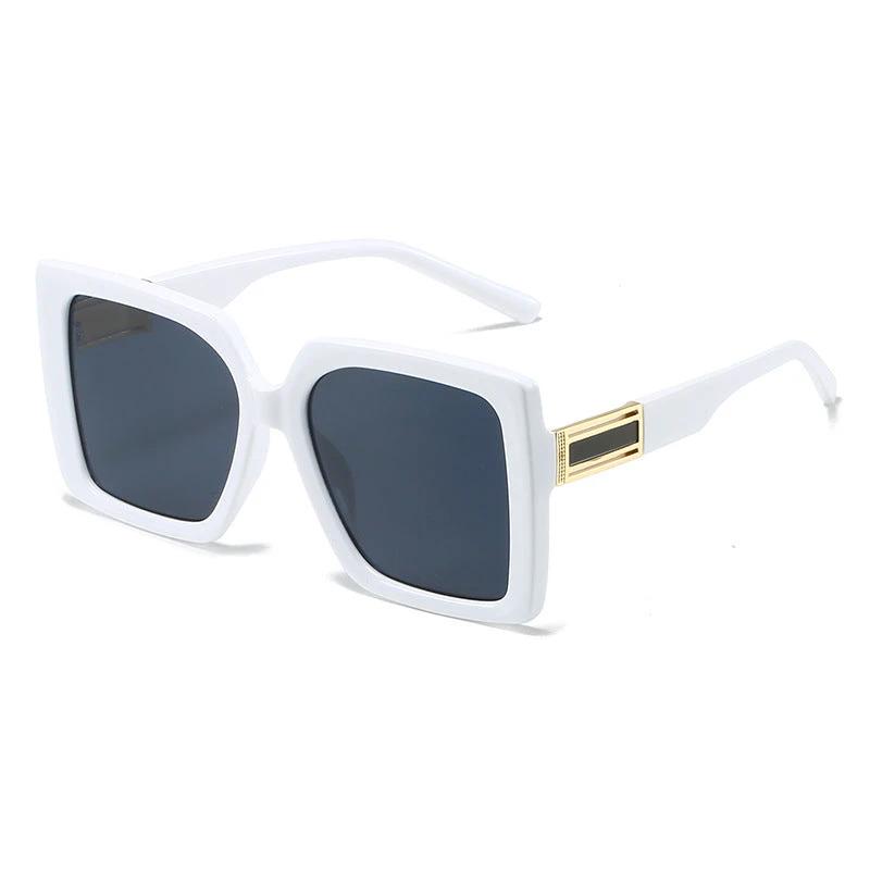 Fashionable Square-shaped Statement Gradient Color Oversized Sunglasses by GJG Denim