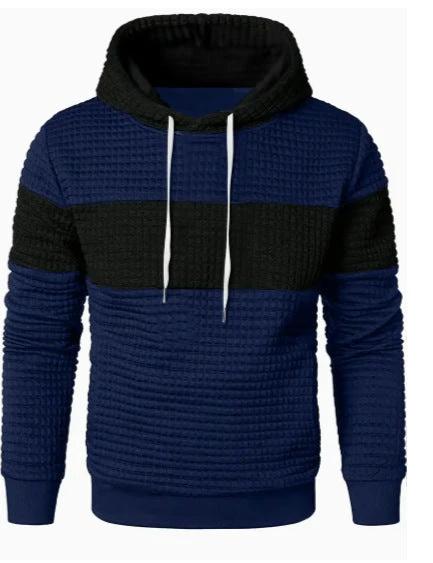 Men's Hooded Long-sleeved Sweater w/ Drawstring by GJG Denim