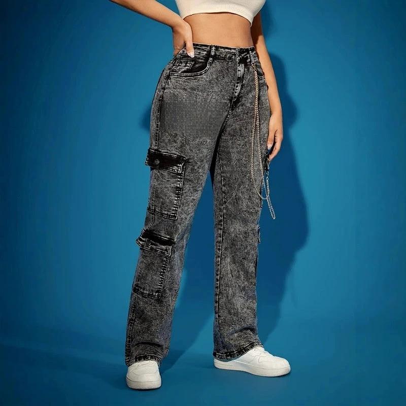 Multi-pocket Cargo Pants by GJG Denim