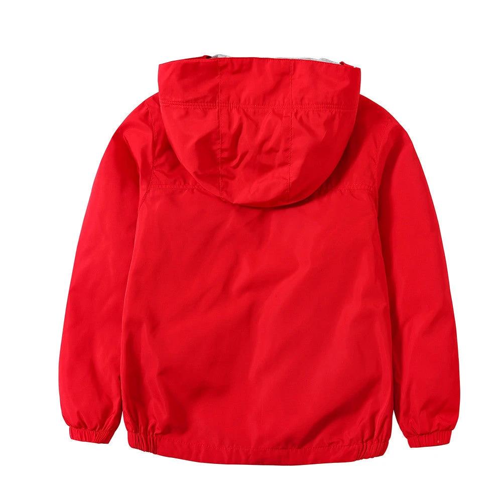Coat Jacket Autumn New Medium And Big Kids Hood by GJG Denim