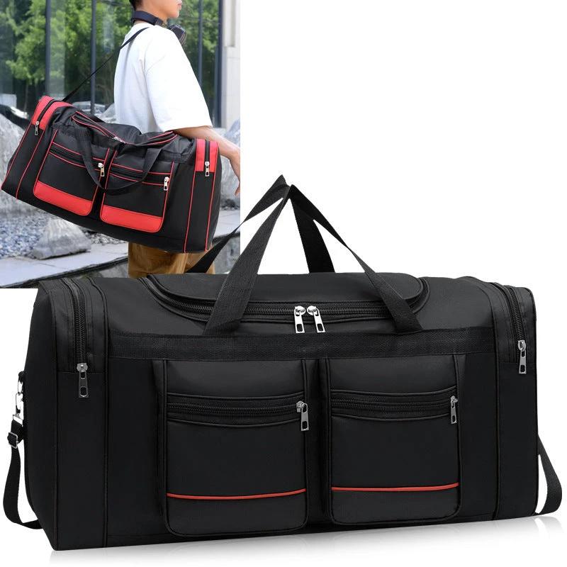 Large Capacity Leisure Travel Dry Wet Separation Shoulder Storage Bag by GJG Denim