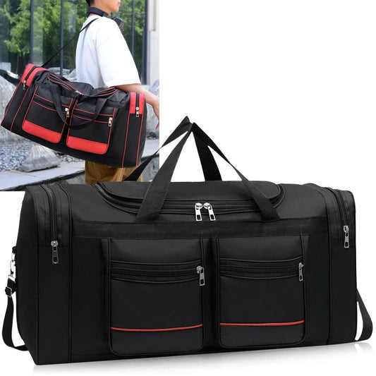 Large Capacity Leisure Travel Dry Wet Separation Shoulder Storage Bag by GJG Denim