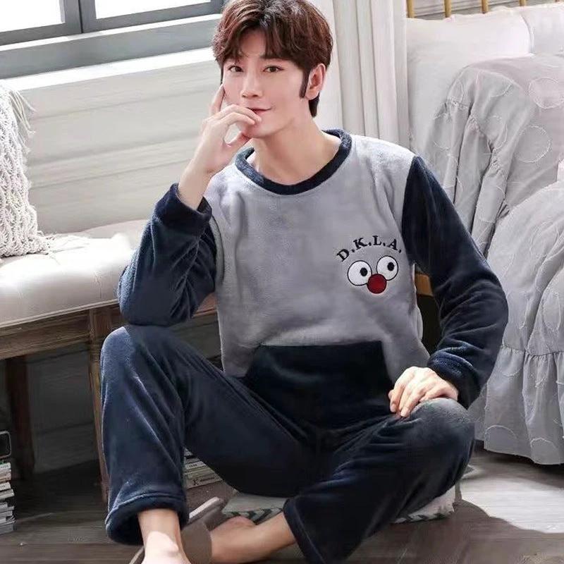 Men's Pajamas Thick Fleece Pajamas by GJG Denim