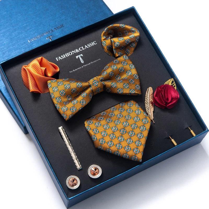 Men's 8-piece Tie Set by GJG Denim