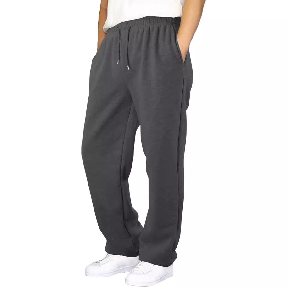 Men's Straight Loose Leisure All-matching Sweatpants by GJG Denim