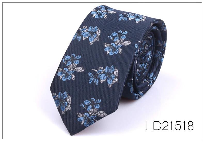 Men's Casual Fashion 6cm Flower Graffiti Tie by GJG Denim