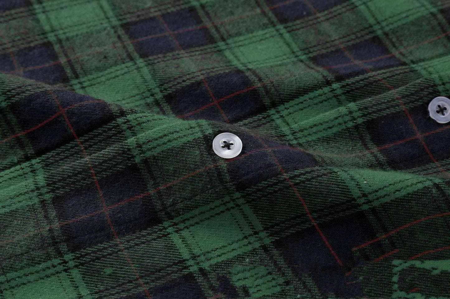 Men's Long Sleeve Plaid Shirt by GJG Denim
