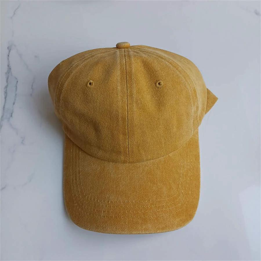 Retro Washed Baseball Cap For Men by GJG Denim