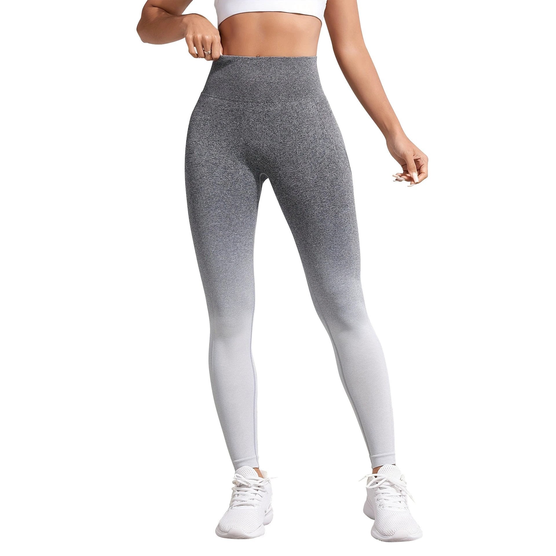 Knitted Quick-drying Plastic Hip Sports Yoga Pants by GJG Denim