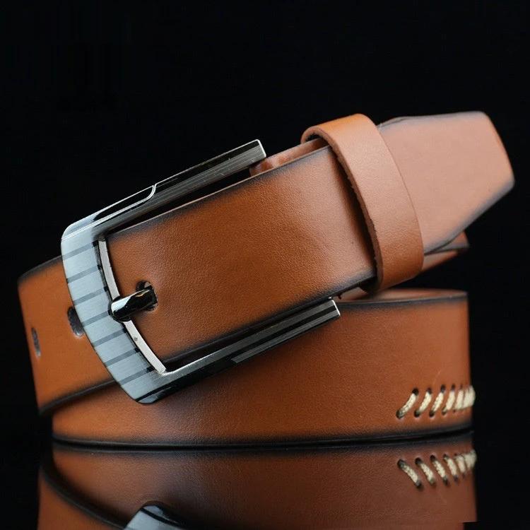 Men's Threading Casual Pin Buckle Belt by GJG Denim