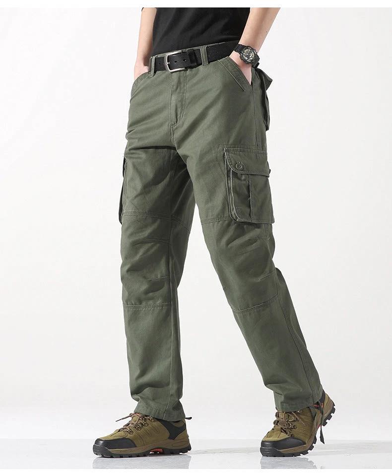 Men's Three-dimensional Pocket Straight-leg Cargo Pants by GJG Denim