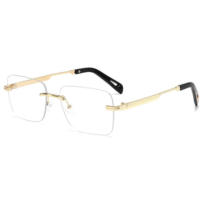 Hollow-out Square Sunglasses For Men by GJG Denim