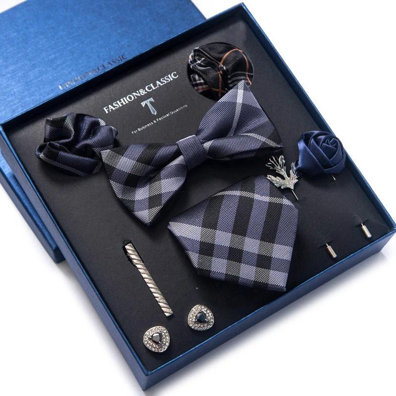 Men's 8-piece Tie Set by GJG Denim