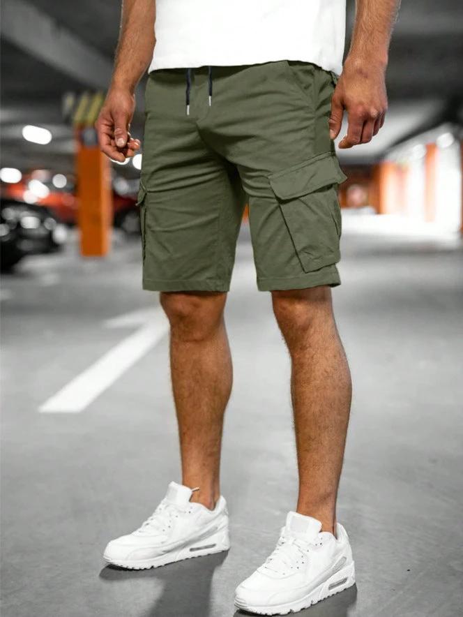 Fashion Personality Men's New Woven Five-point Pants by GJG Denim