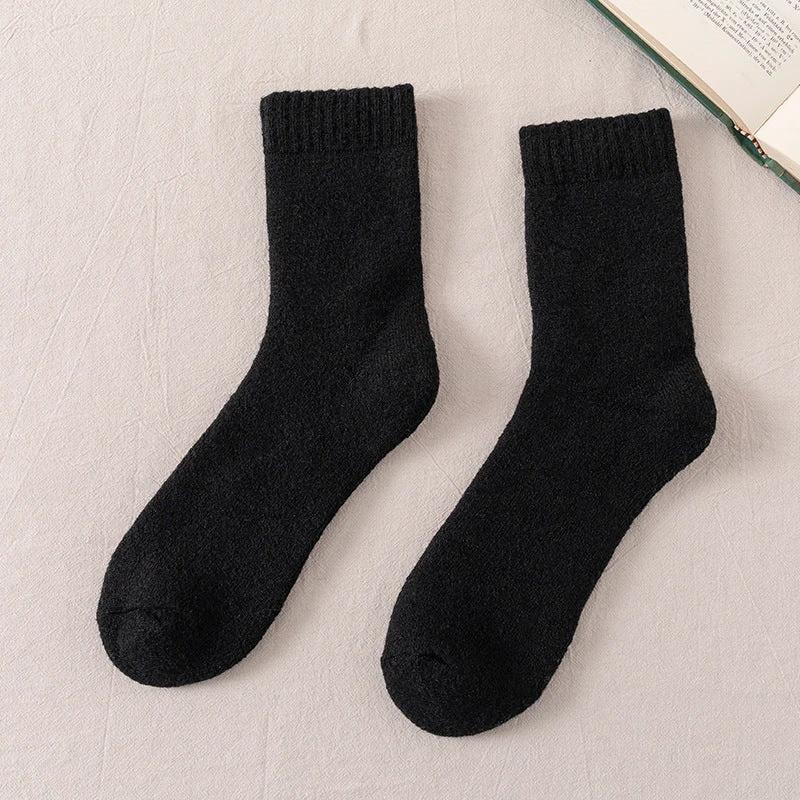 Men's Warm Wool Thickened Fleece Lined Socks by GJG Denim