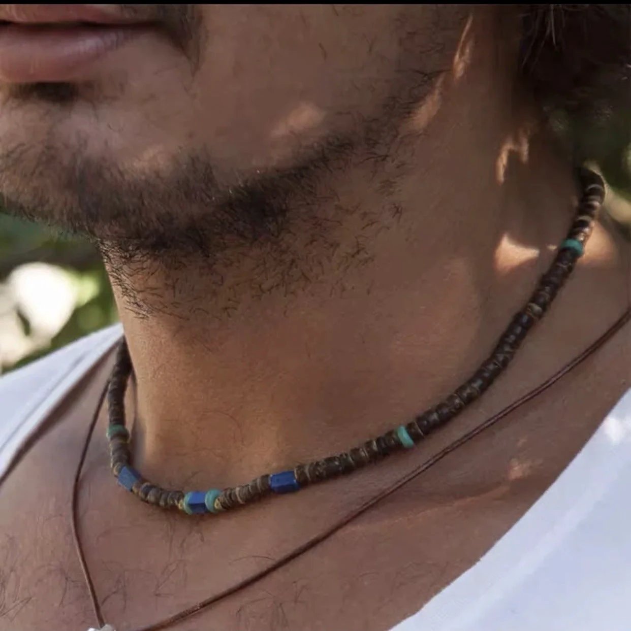 Beach Bohemian Necklace For Men by GJG Denim