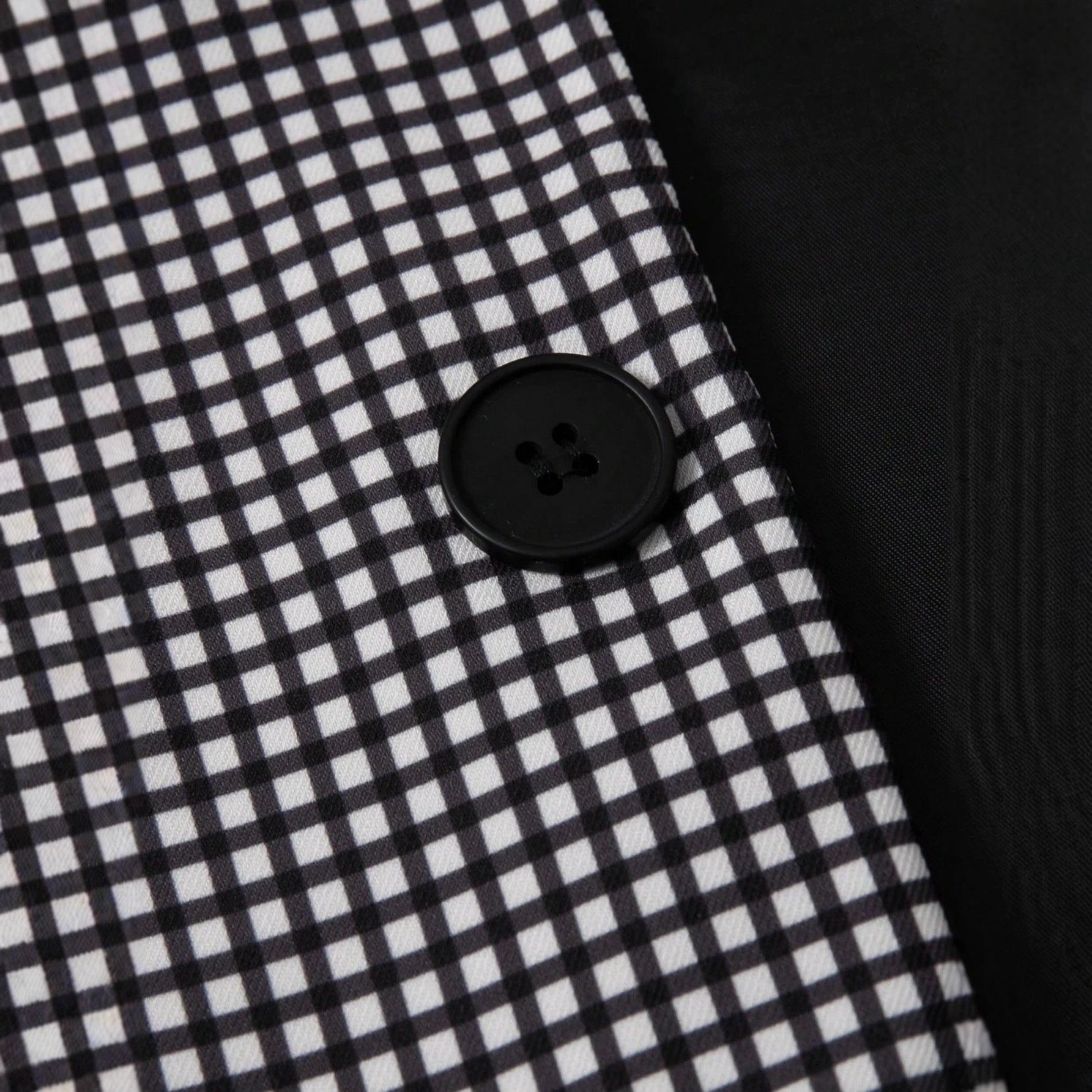 Men's Plaid Slim-Fit Business-Casual Suit Set by GJG Denim