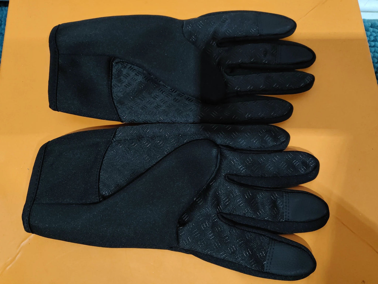 Winter Sports Gloves Men's Non-slip Thick Windproof Finger Warm by GJG Denim
