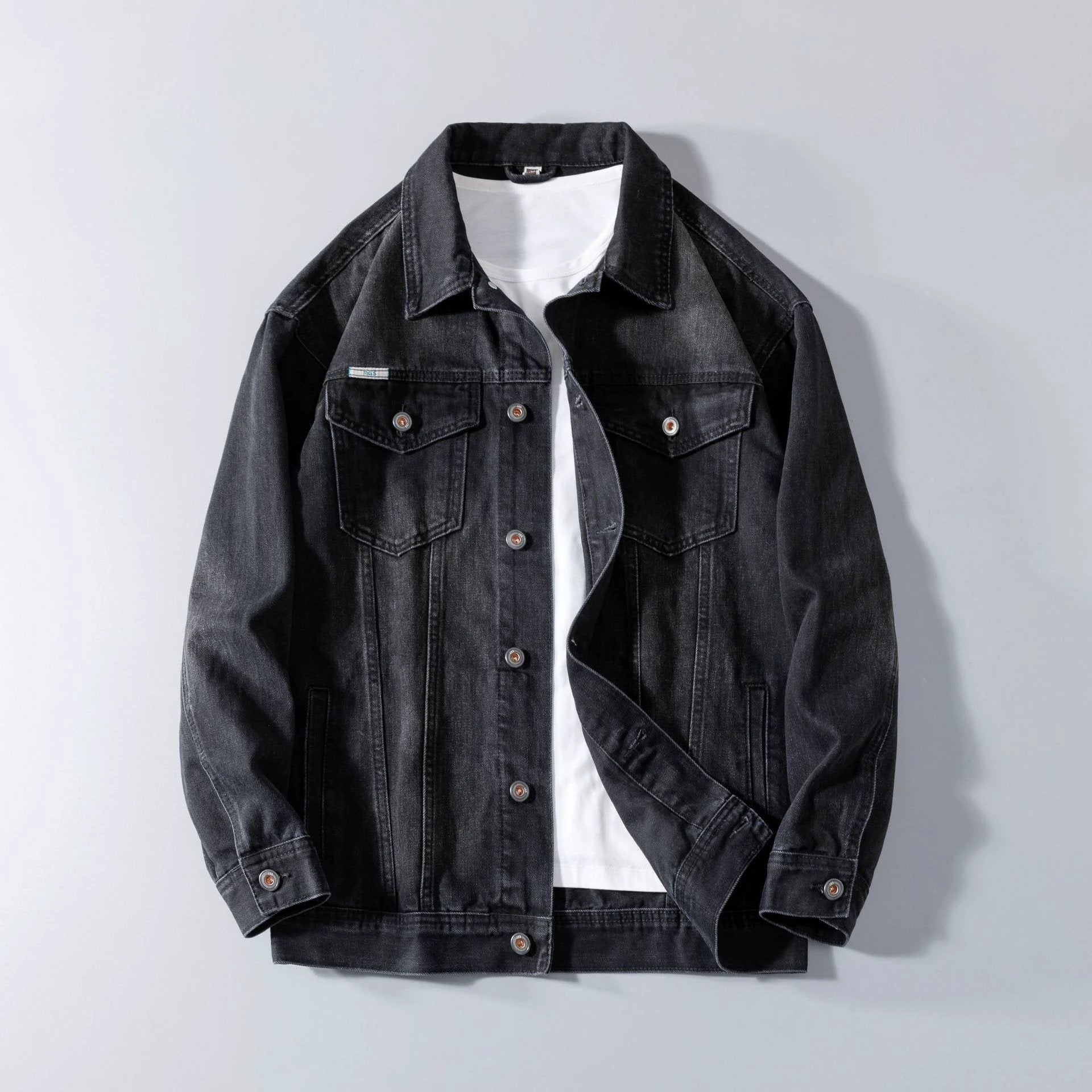 Men's Heavy Retro Denim Jacket by GJG Denim