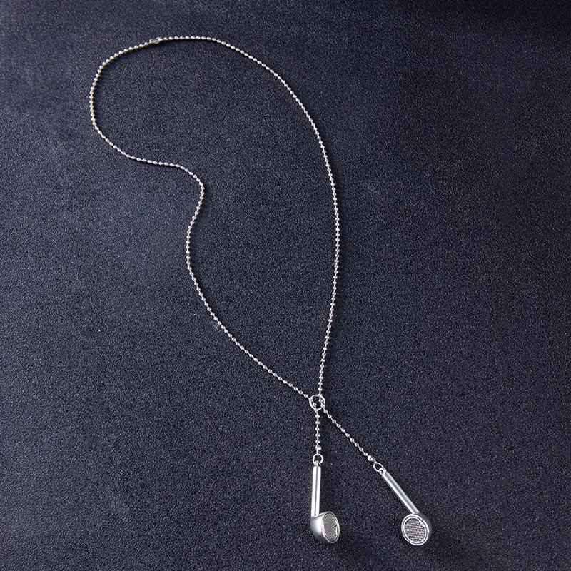 Wired Headset Earphone Adjustable Chain For Men by GJG Denim
