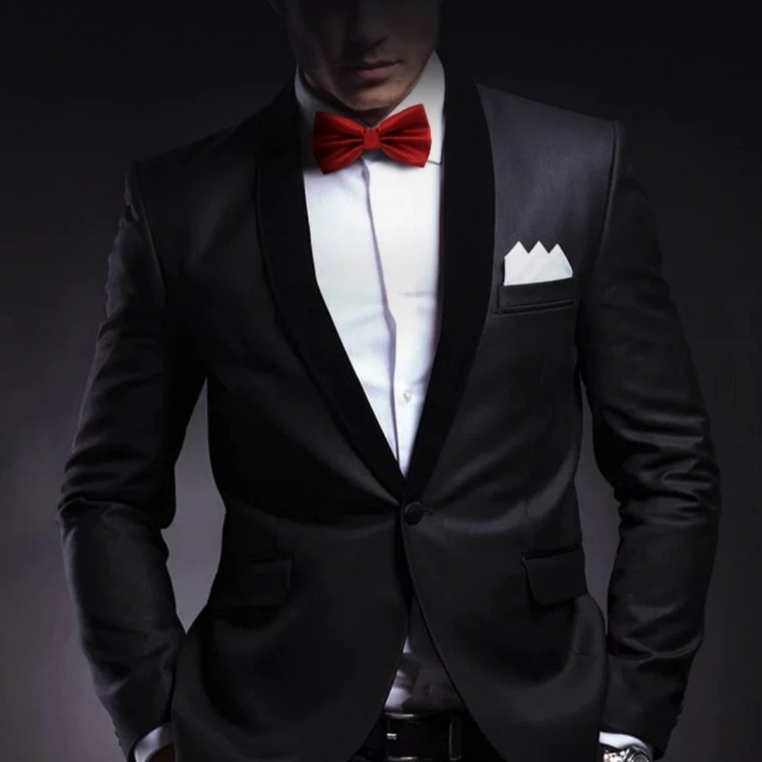 Men's Solid Color Bow Tie by GJG Denim