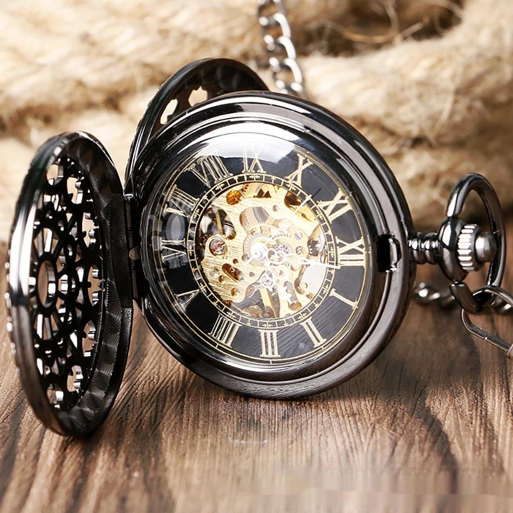 Men's Mechanical Retro Pocket Watch by GJG Denim