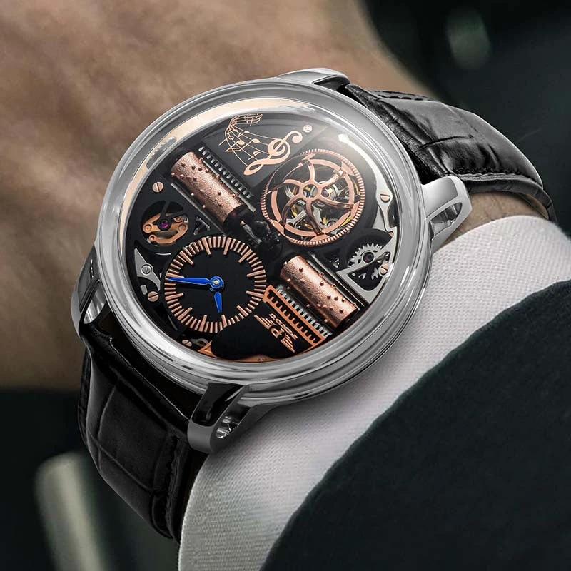 Multifunctional Fully Automatic Mechanical Watch For Men by GJG Denim