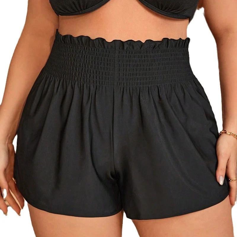 Plus Size Swimsuit Women's Mesh Four Corners by GJG Denim